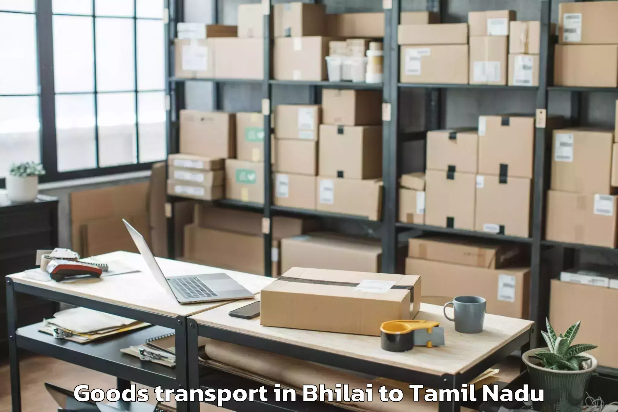 Comprehensive Bhilai to Madukkarai Goods Transport